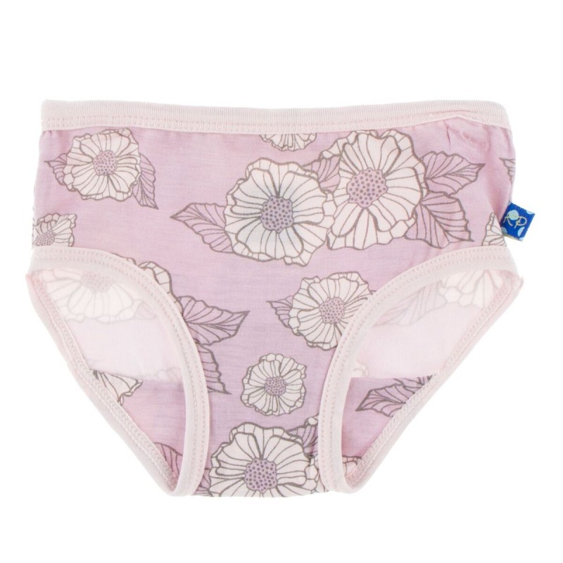 Kickee Pants Girl Underwear (Set of 2) in Sweet Pea Poppies and